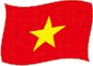 Flag of Vietnam flickering image