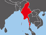 Location of Myanmar