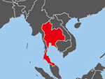 Location of Thailand