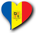 Billede af Andorras flag [Heart2]