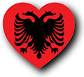 Albaniens flag billede [Heart1]