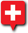 Flag of Switzerland image [Round pin]
