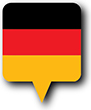 Flag of Germany image [Round pin]