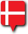 Flag of Denmark image [Round pin]