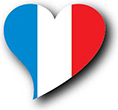 Flag of France image [Heart2]