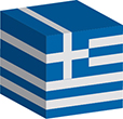 Billede af Grækenlands flag [Cube]
