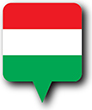 Flag of Hungary image [Round pin]