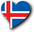 Flag of Iceland image [Heart2]