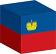 Flag of Liechtenstein image [Cube]