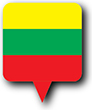 Flag of Lithuania image [Round pin]