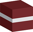 Flag of Latvia image [Cube]
