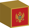 Flag of Montenegro image [Cube]