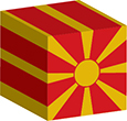 Flag of Macedonia image [Cube]