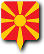 Flag of Macedonia image [Round pin]