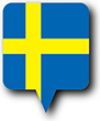 Flag of Sweden image [Round pin]