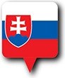 Flag of Slvak Republic image [Round pin]