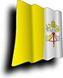 Flag of Vatican City image [Wave]