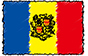 Andorras flag håndskrevet billede