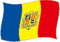 Andorras flag flimrende billede
