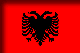 Albaniens flag drop skyggebillede
