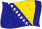 Flag of Bosnia and Herzegowina flickering image