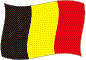 Belgiens flag flimrende billede