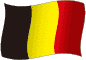 Belgiens flag flimrende gradueringsbillede