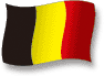 Flag of Belgium flickering gradation shadow image