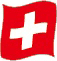 Flag of Switzerland flickering image
