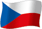 Flag of Czech Republic flickering gradation image