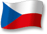 Flag of Czech Republic flickering gradation shadow image