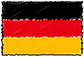 Flag of Germany handwritten image