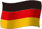 Flag of Germany flickering gradation image