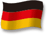 Flag of Germany flickering gradation shadow image