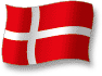 Flag of Denmark flickering gradation shadow image
