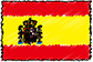 Flag of Spain handwritten image