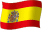 Flag of Spain flickering gradation image