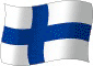 Flag of Finland flickering gradation image