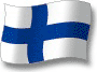 Flag of Finland flickering gradation shadow image