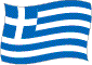Grækenlands flag flimrende billede