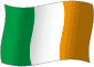 Flag of Ireland flickering gradation image