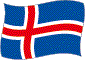 Flag of Iceland flickering image