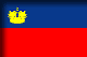 Flag of Liechtenstein drop shadow image