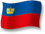 Flag of Liechtenstein flickering gradation shadow image