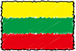 Flag of Lithuania handwritten image
