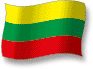 Flag of Lithuania flickering gradation shadow image