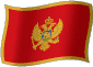 Flag of Montenegro flickering gradation image