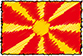 Flag of Macedonia handwritten image
