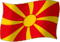 Flag of Macedonia flickering gradation image