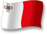 Flag of Malta flickering gradation shadow image